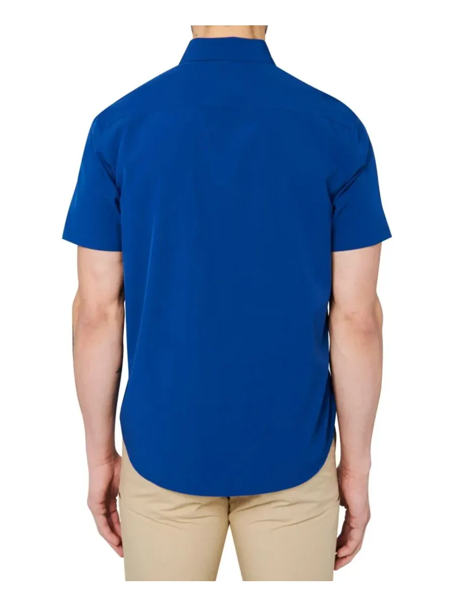 Рубашка с коротким рукавом Performance Camp Shirt Society of Threads — изображение 2 из 3, темно-синий