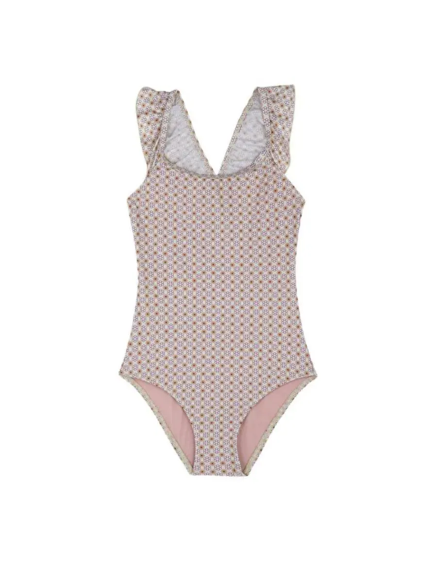 Детский купальник Gottex Kids Vacation Mode Square Neck Ruffle One Piece