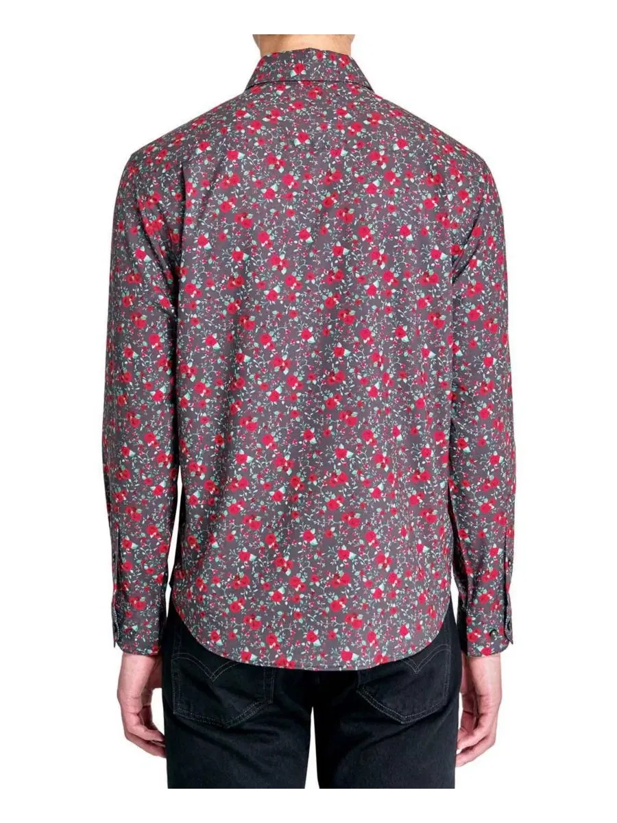 Мужская рубашка с длинным рукавом, Regular Fit, 4-Way Stretch Society of Threads — изображение 2 из 5, мульти