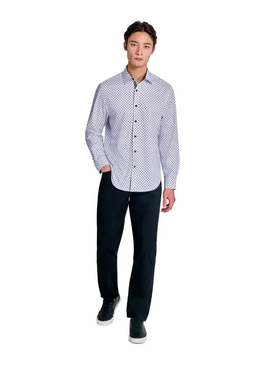 Мужская рубашка с длинным рукавом Regular Fit 4-Way Stretch Performance Society of Threads, Origami — изображение 5 из 5
