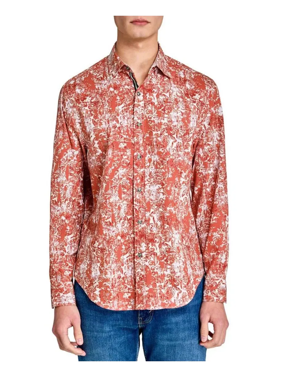 Рубашка с длинным рукавом Performance 4-Way Stretch Society of Threads, Antiquated Print
