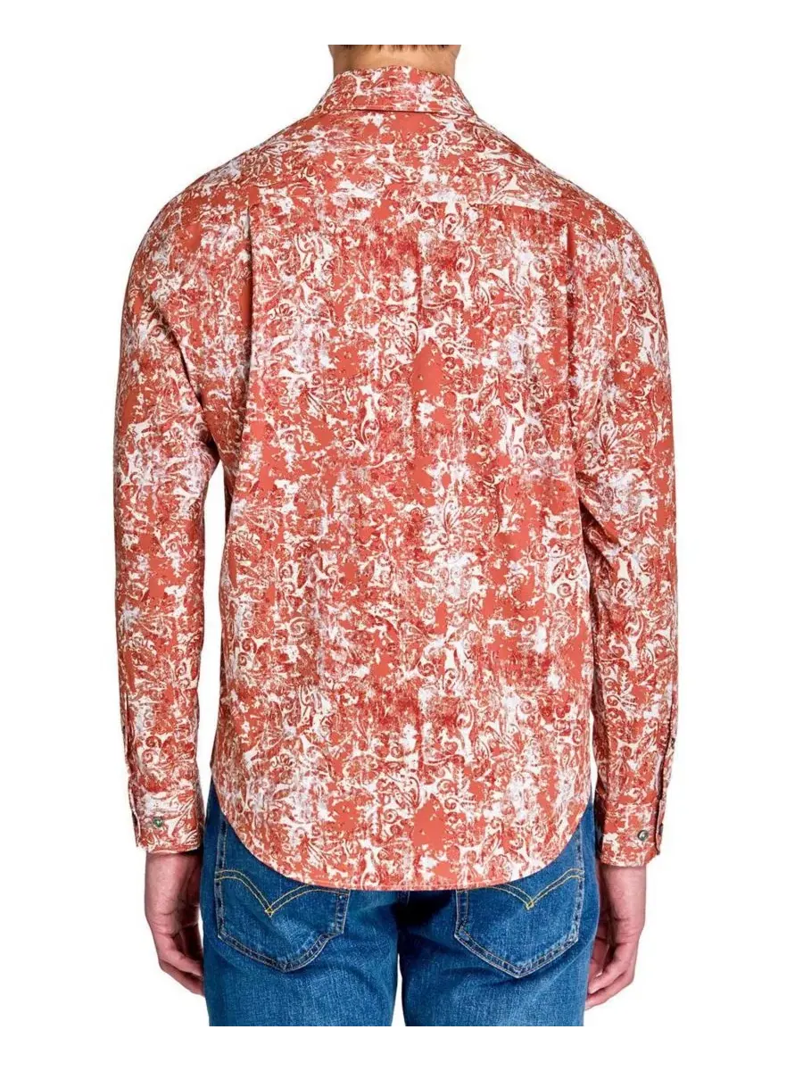 Рубашка с длинным рукавом Performance 4-Way Stretch Society of Threads, Antiquated Print — изображение 2 из 5