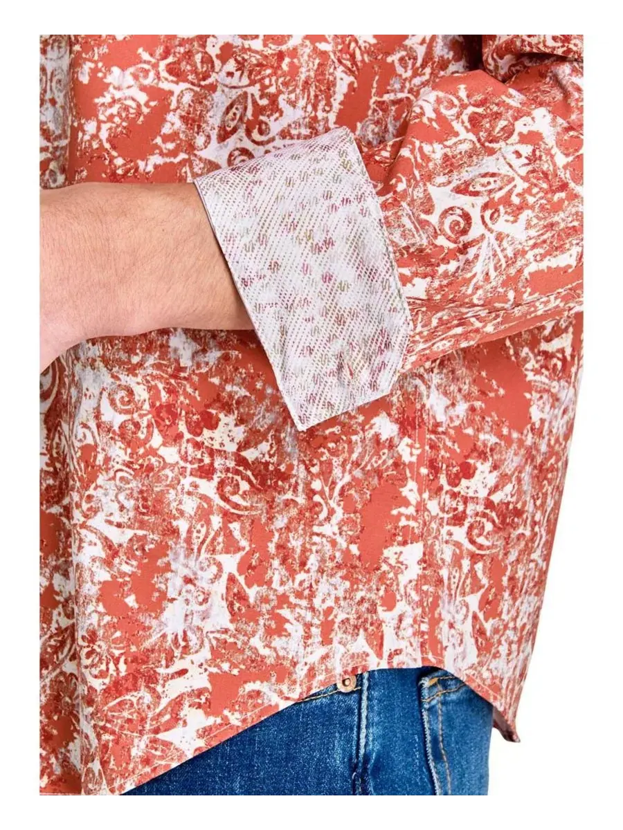 Рубашка с длинным рукавом Performance 4-Way Stretch Society of Threads, Antiquated Print — изображение 4 из 5