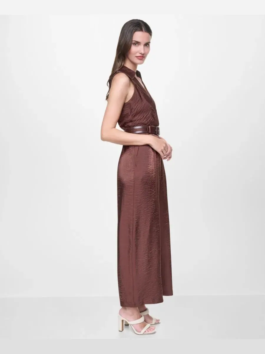Комбинезон без рукавов с поясом DKNY — изображение 2 из 5, ява