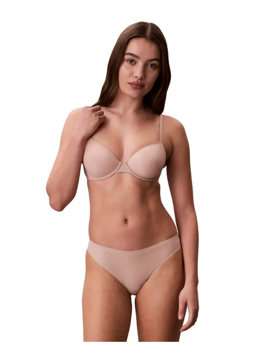 Комплект бюстгальтера полуграция и трусов бикини Calvin Klein