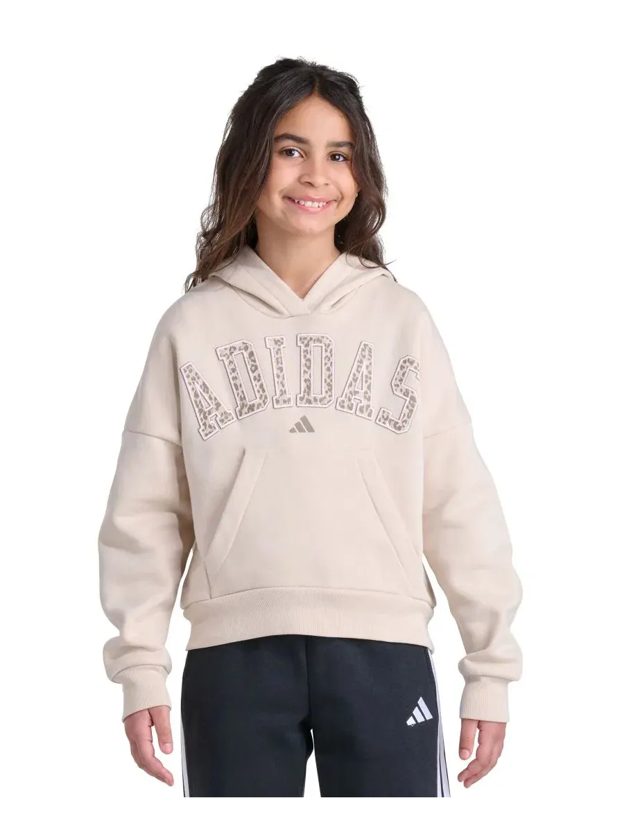 Худи с длинным рукавом и капюшоном, свободного кроя adidas, Crystal Linen