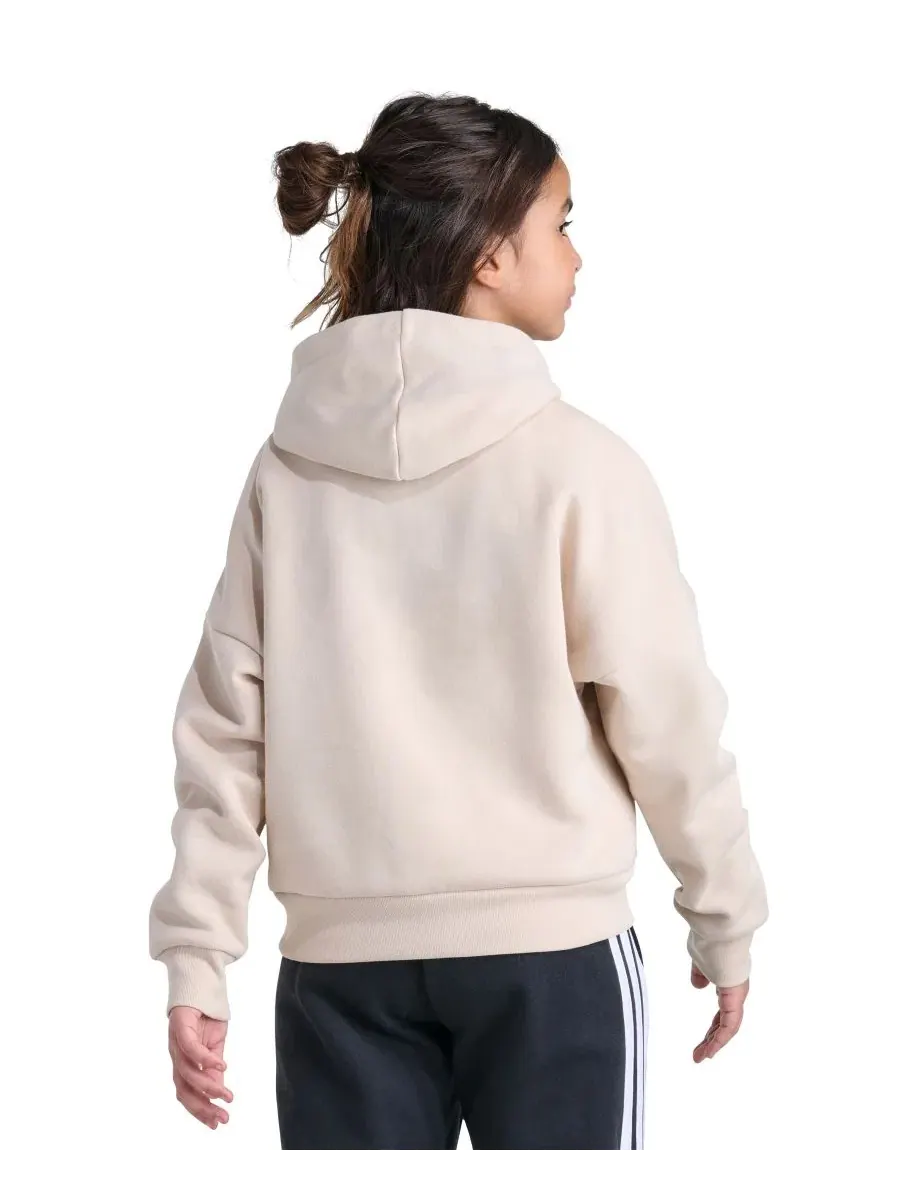 Худи с длинным рукавом и капюшоном, свободного кроя adidas, Crystal Linen — изображение 4 из 4