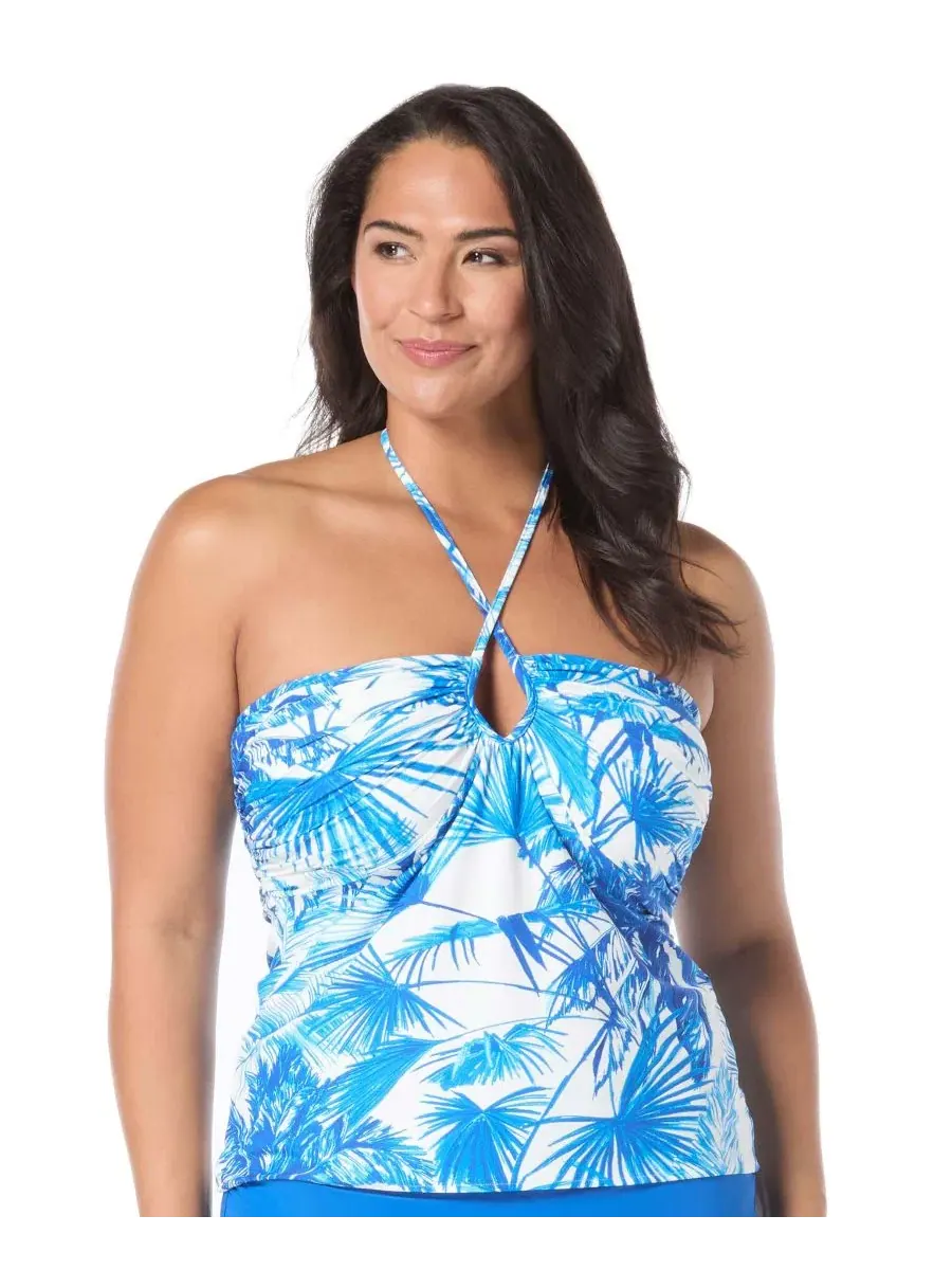 Танкини-топ Coco Reef Opal Bandini Halter Tropical — синий
