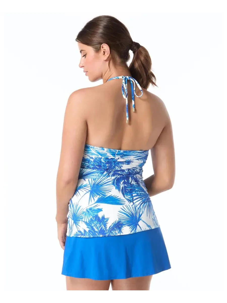 Танкини-топ Coco Reef Opal Bandini Halter Tropical — изображение 2 из 7, синий