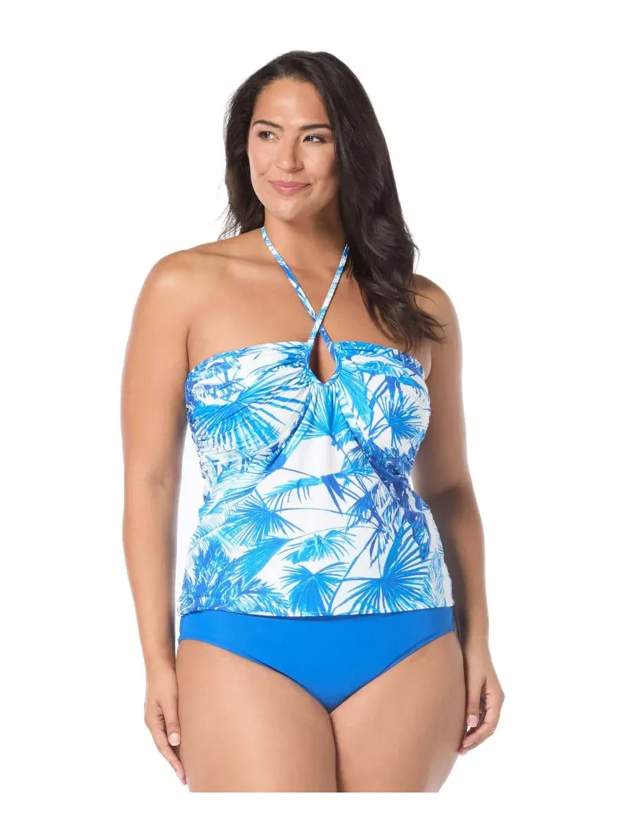 Танкини-топ Coco Reef Opal Bandini Halter Tropical — изображение 7 из 7, синий