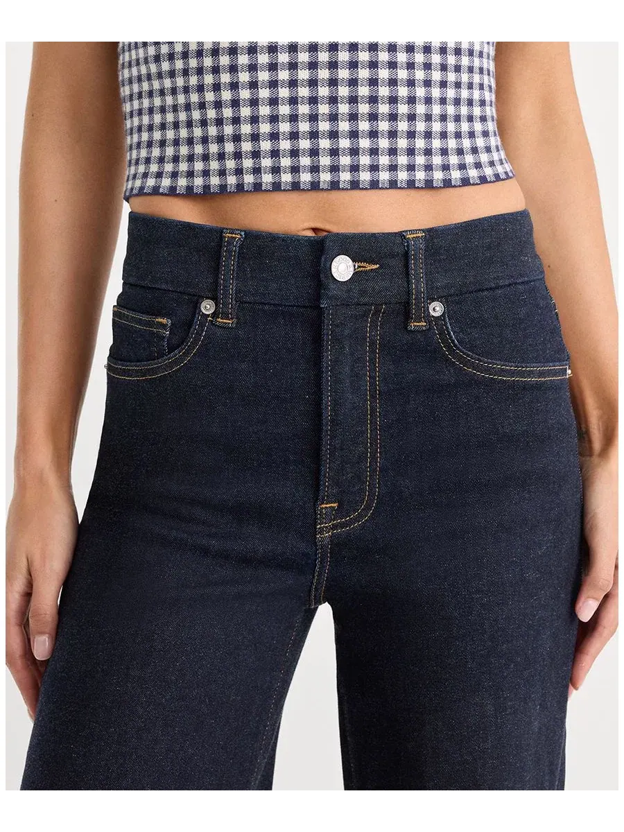 Джинсы-палаццо Always Fits Slim Good American — изображение 3 из 5, синий