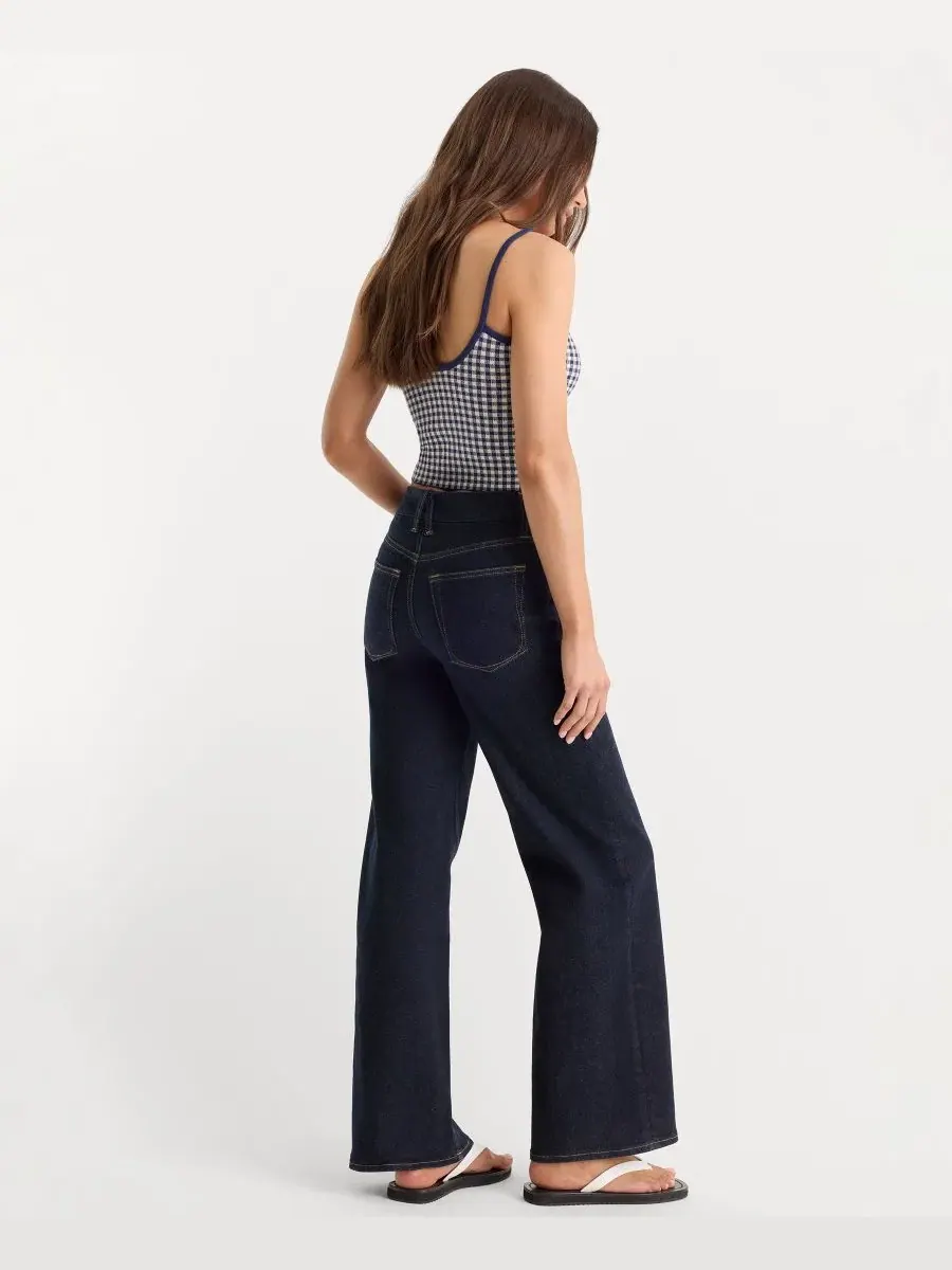 Джинсы-палаццо Always Fits Slim Good American — изображение 5 из 5, синий