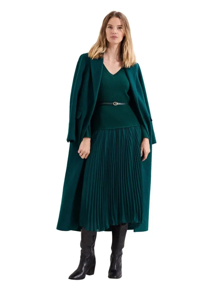 Платье миди Kai Knit V-Neck Midi Dress Phase Eight — изображение 6 из 8, зеленый