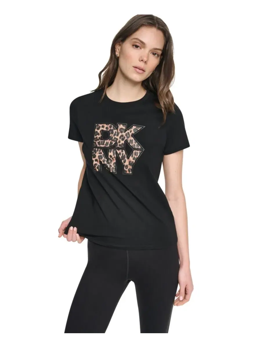 Футболка с принтом DKNY Sport — изображение 6 из 6, черный