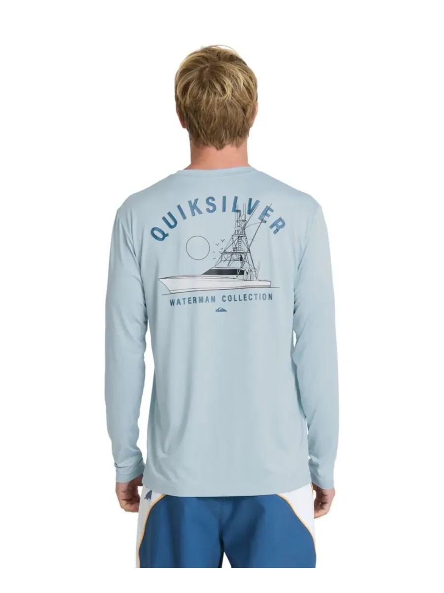 Футболка с длинным рукавом Quiksilver Waterman — голубой