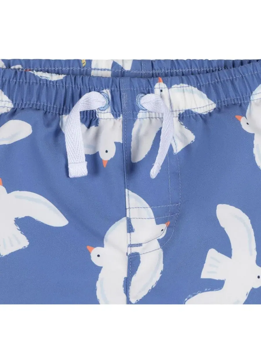 Комплект из рашгарда с длинным рукавом и плавок для мальчика Gerber — изображение 7 из 8, синий