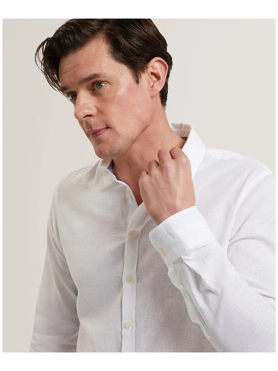 Рубашка с длинным рукавом Prynn Ted Baker — изображение 3 из 4, белый