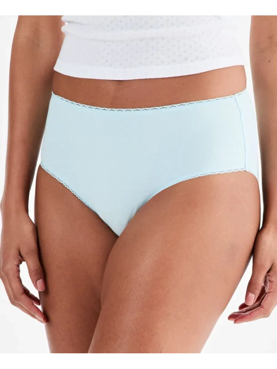 Трусы с высокой посадкой Cotton Jersey Brief, бренд Charter Club, Spun Sugar