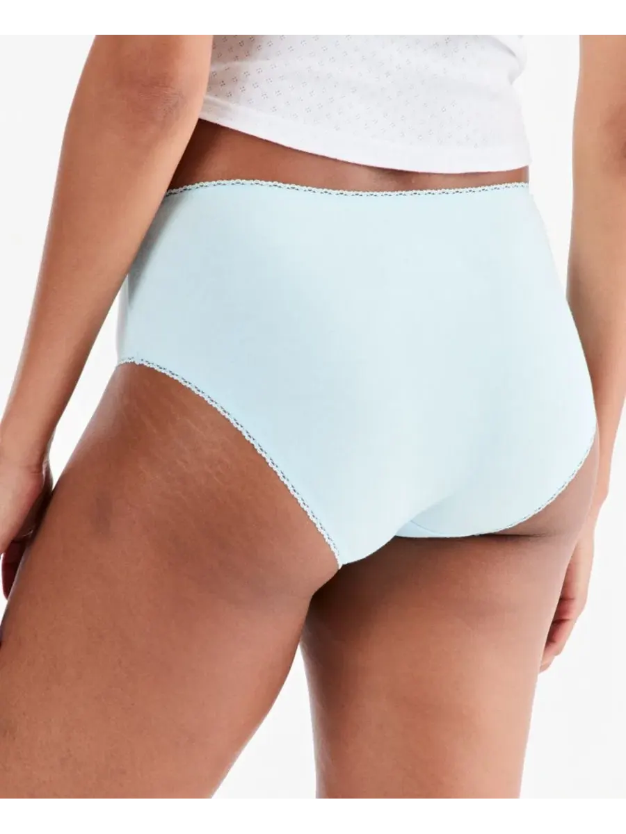 Трусы с высокой посадкой Cotton Jersey Brief, бренд Charter Club, Spun Sugar — изображение 3 из 4