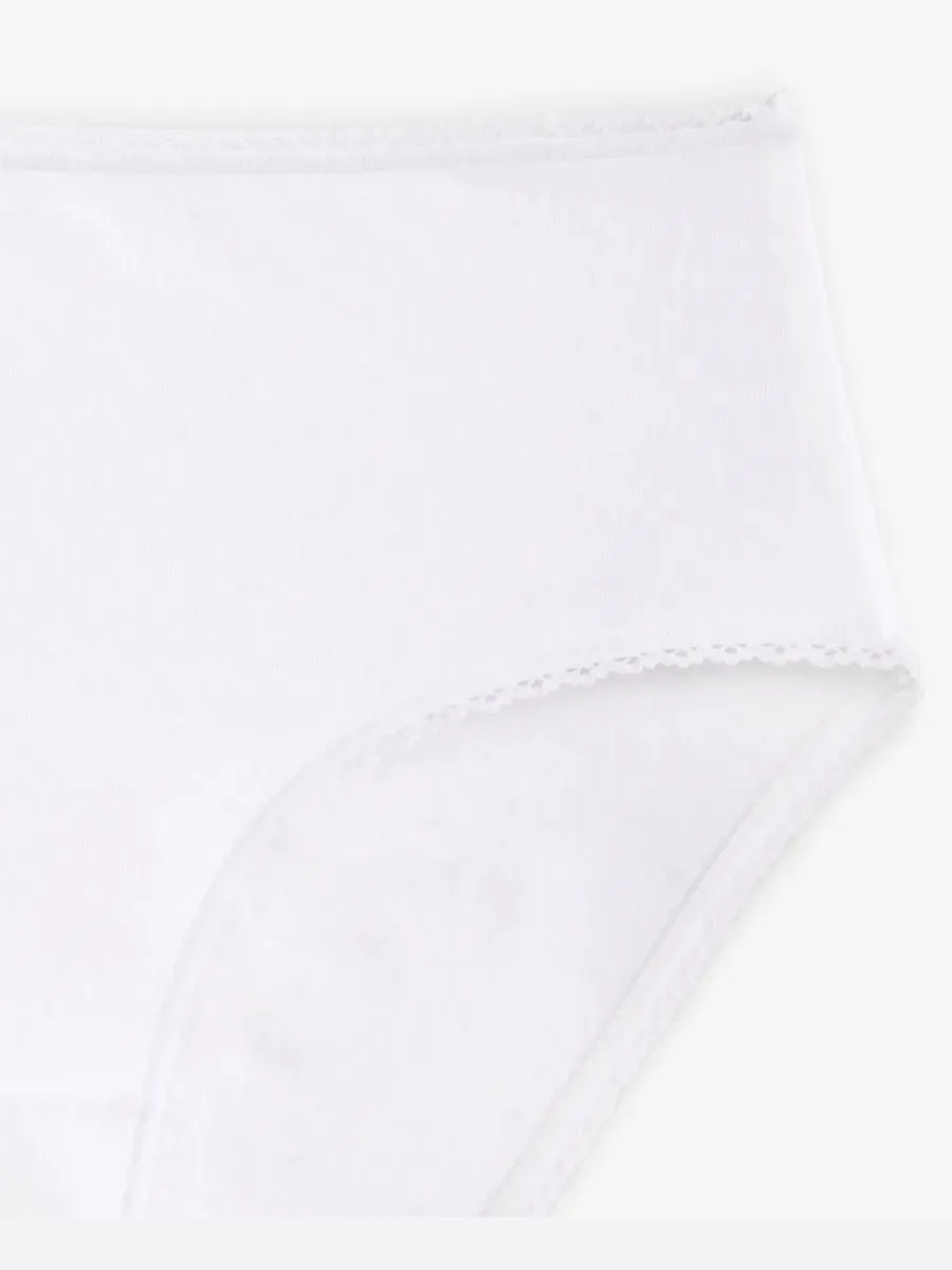 Трусы-слипы с пико-тримом, Cotton Jersey Brief Charter Club — изображение 4 из 4, яркий белый
