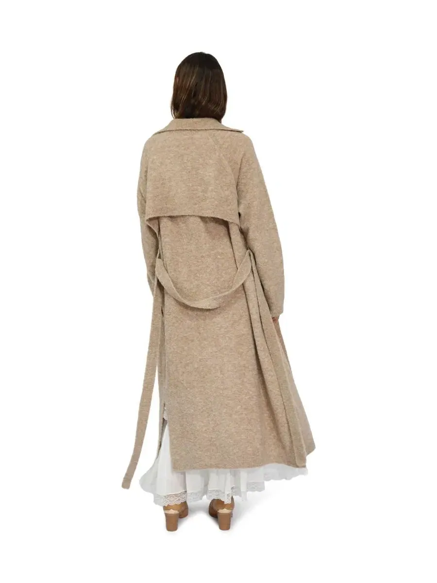 Макси-тренч-кардиган Live in Dream Maxi Trench Cardigan Belle & Bloom — изображение 4 из 7, хаки