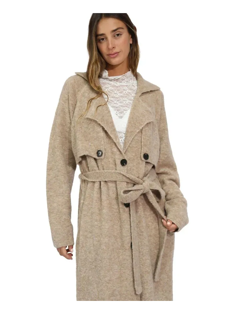 Макси-тренч-кардиган Live in Dream Maxi Trench Cardigan Belle & Bloom — изображение 6 из 7, хаки