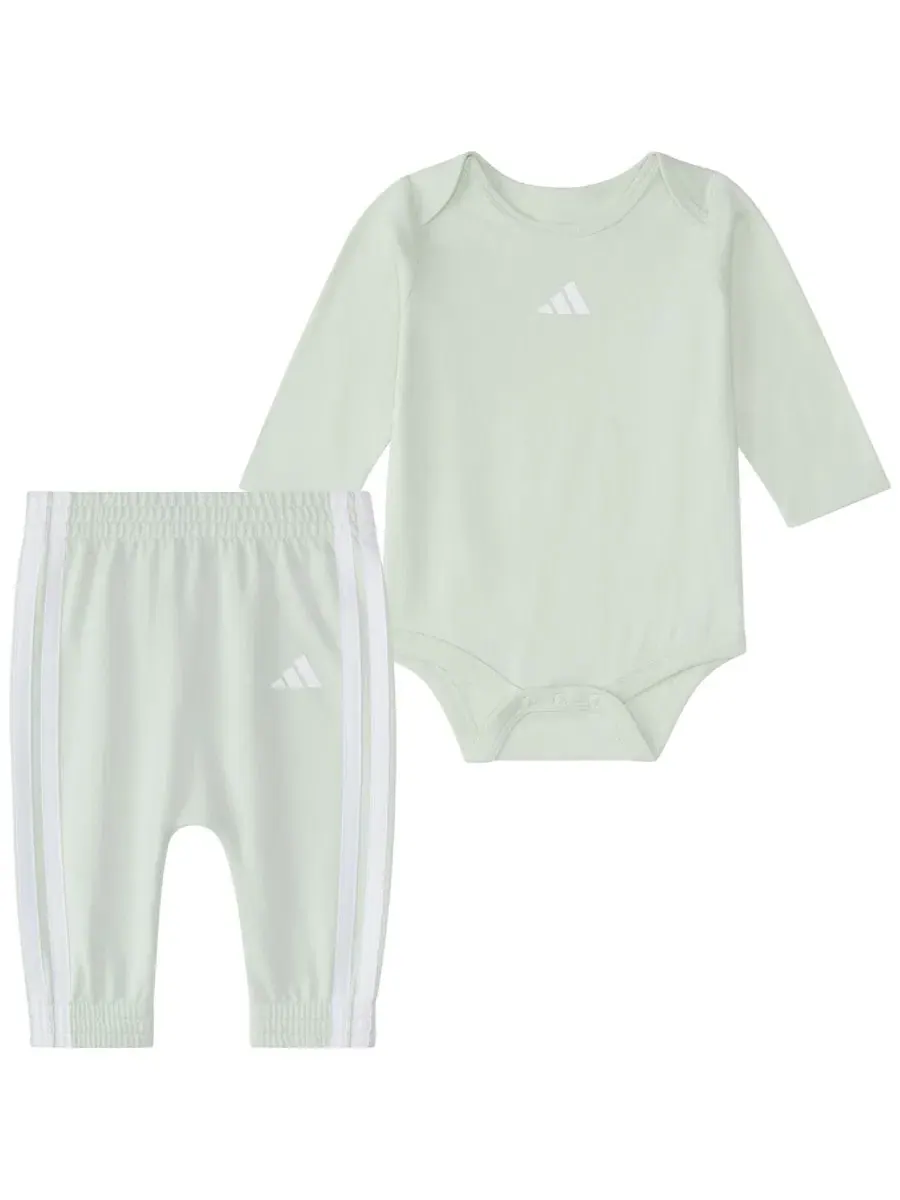 Комплект боди и брюк с длинным рукавом для мальчиков, с логотипом adidas