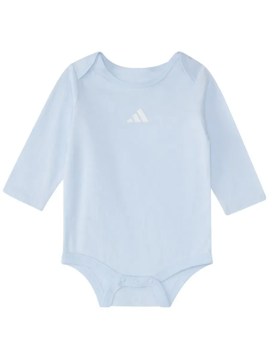 Комплект боди с длинным рукавом и штанов, 2 предмета, Logo Long-Sleeve Bodysuit and Pants Set adidas — изображение 3 из 4