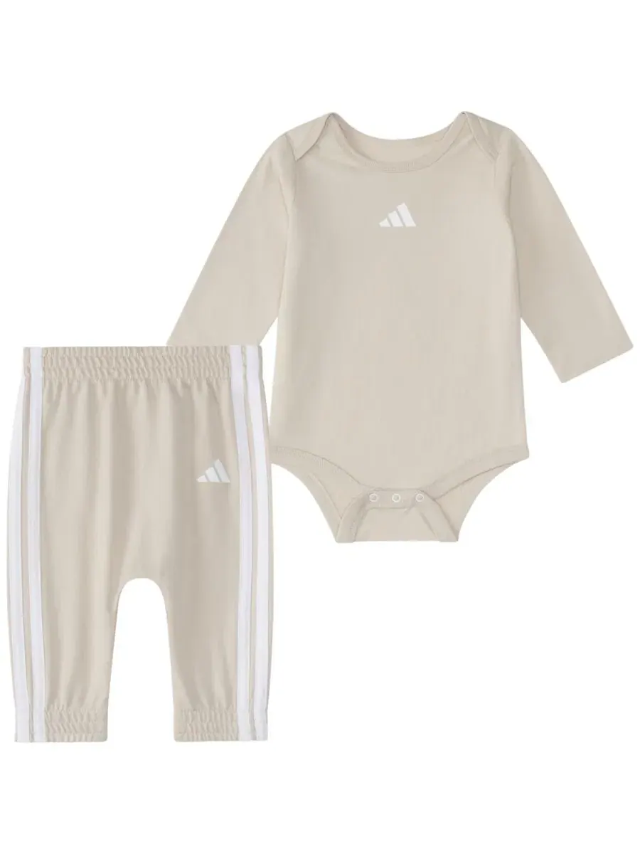 Комплект из боди и брюк с длинным рукавом, Logo adidas