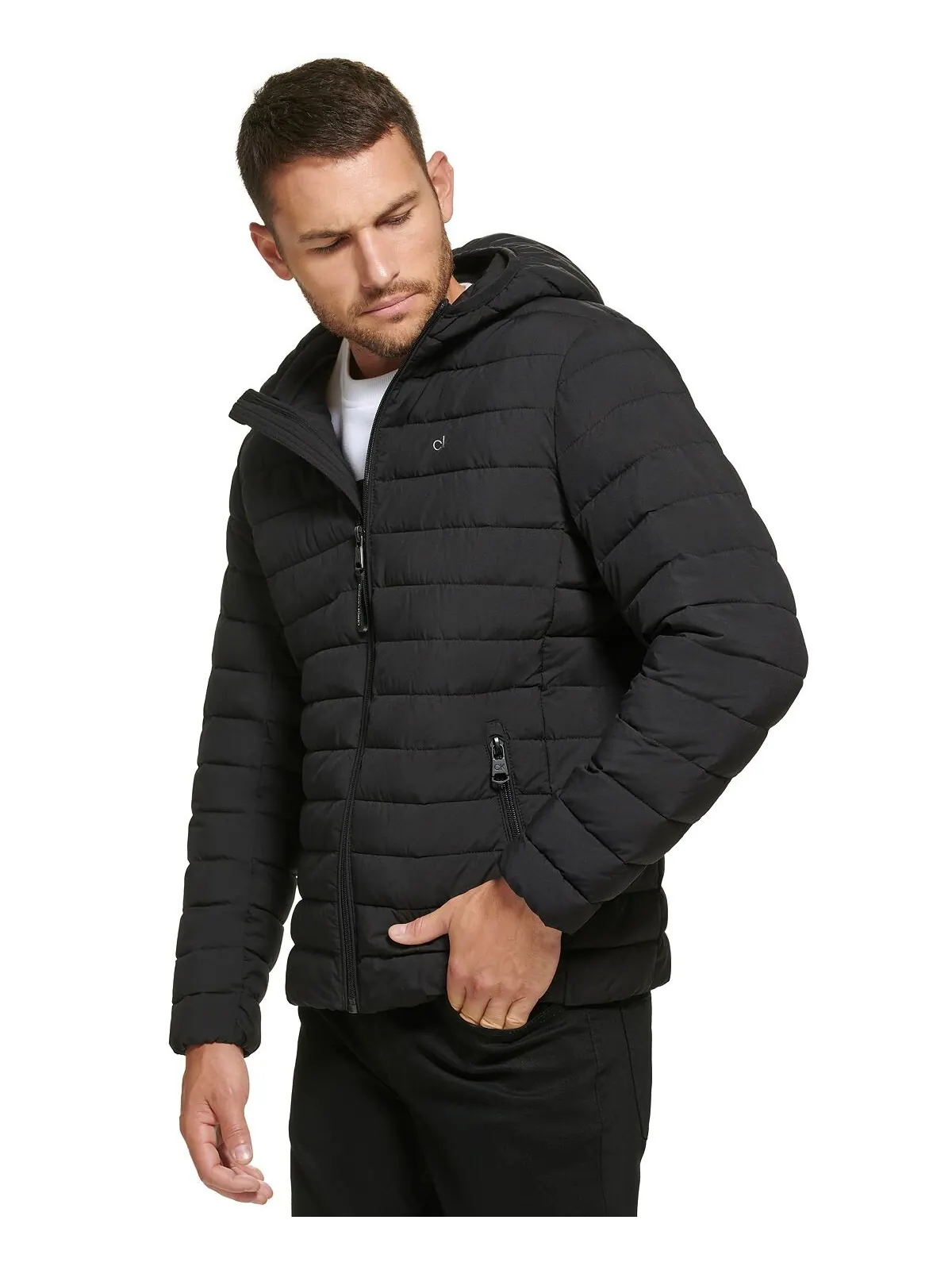 Мужская стеганая куртка packable с капюшоном Calvin Klein