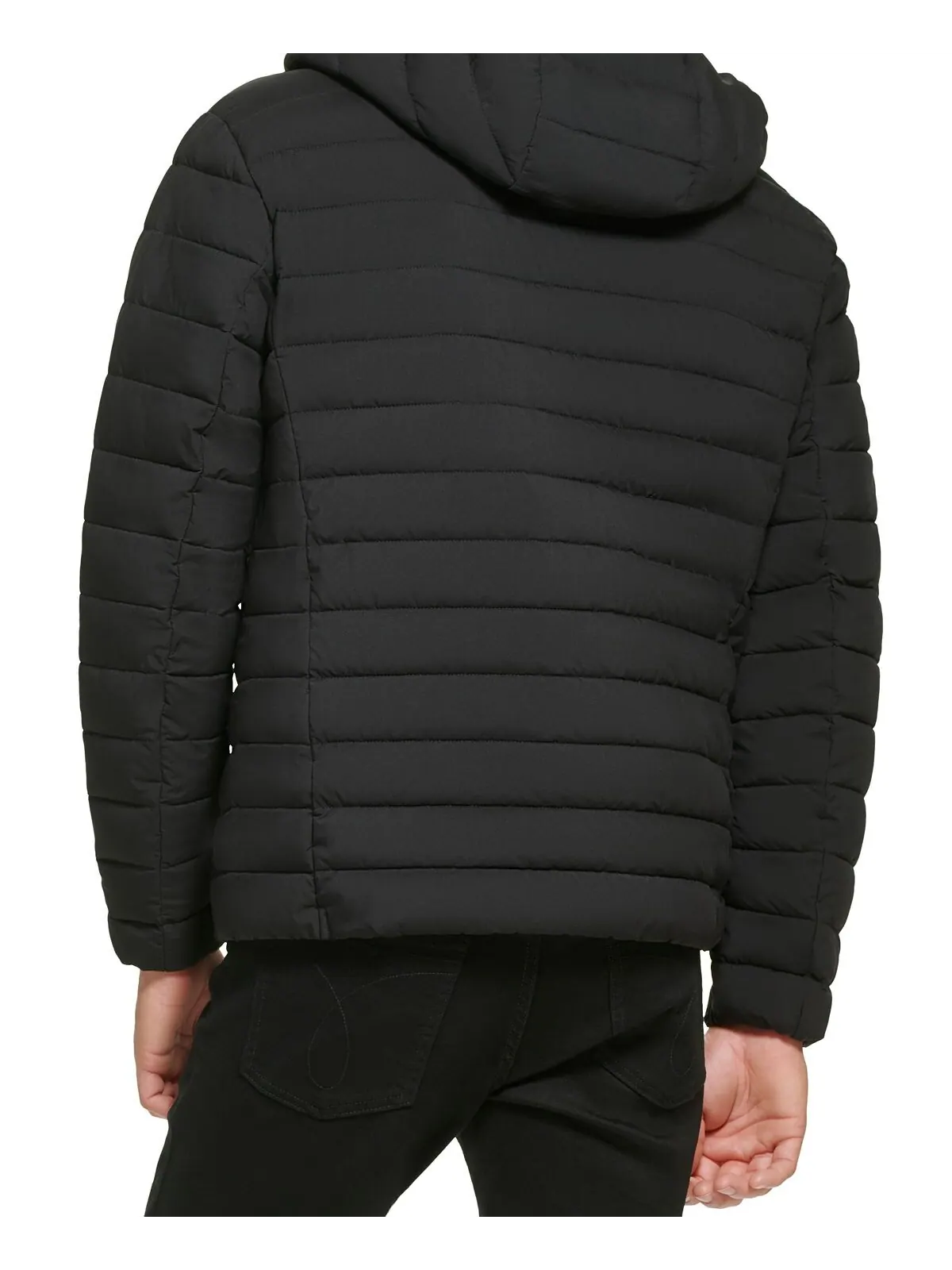 Мужская стеганая куртка packable с капюшоном Calvin Klein — изображение 2 из 5, черный