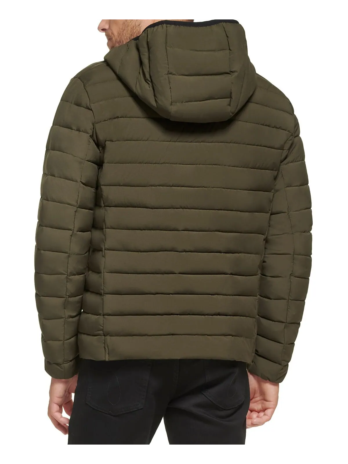Мужская стеганая куртка packable с капюшоном Calvin Klein — изображение 2 из 6, оливковый