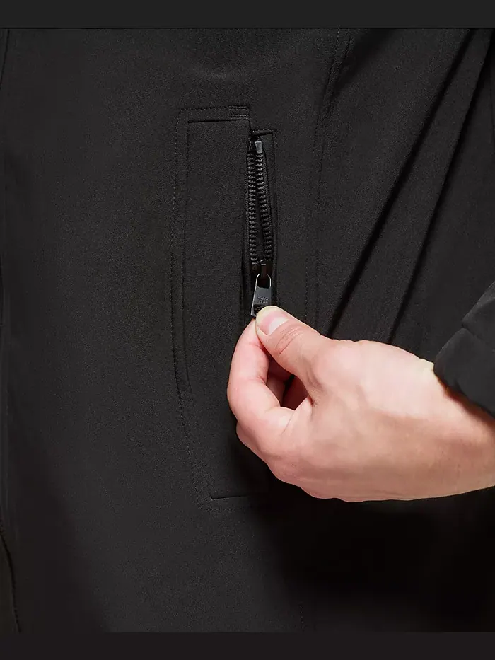 Мужская куртка Infinite Stretch с подкладкой из полярного флиса и нагрудником Calvin Klein — изображение 5 из 8, черный