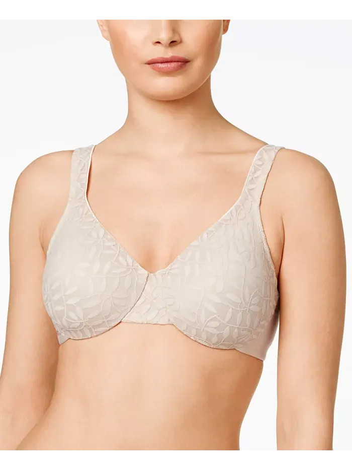 Минимайзерный бюстгальтер Sheer Leaves 35519 Olga — бежевый