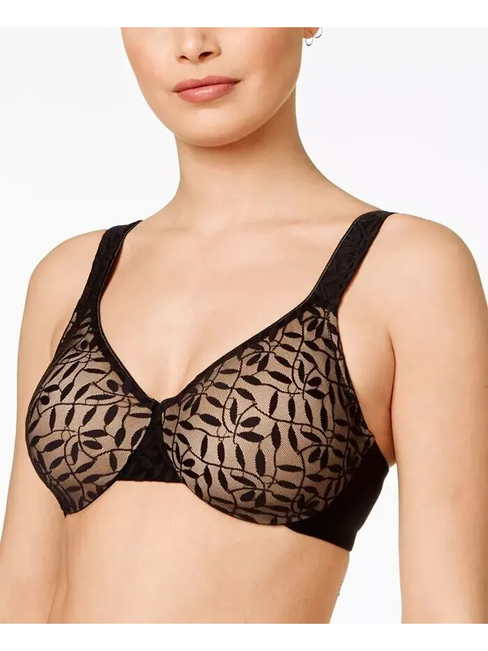 Минимизирующий бюстгальтер Sheer Leaves 35519 Olga — черный