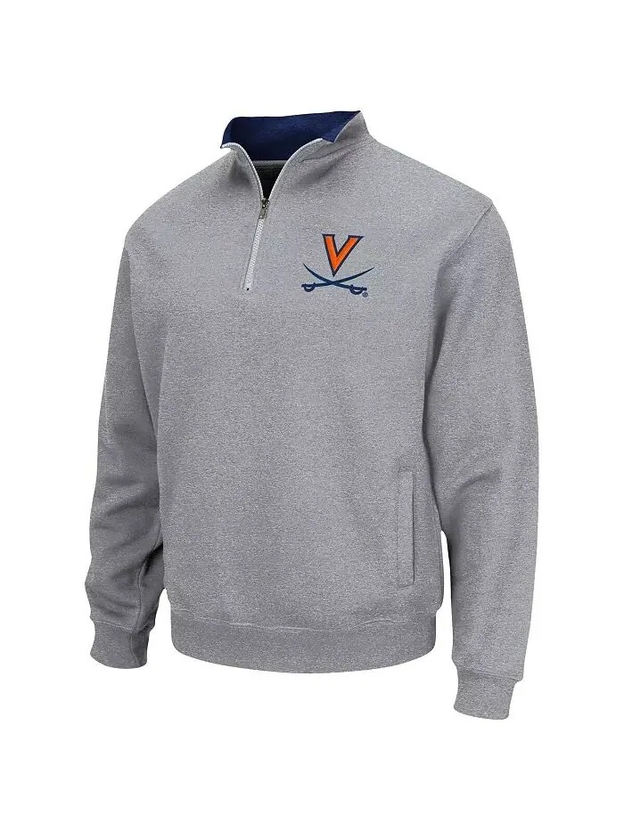 Мужская толстовка Virginia Cavaliers Tortugas Team Logo с застежкой-молнией на четверть Colosseum — изображение 5 из 6
