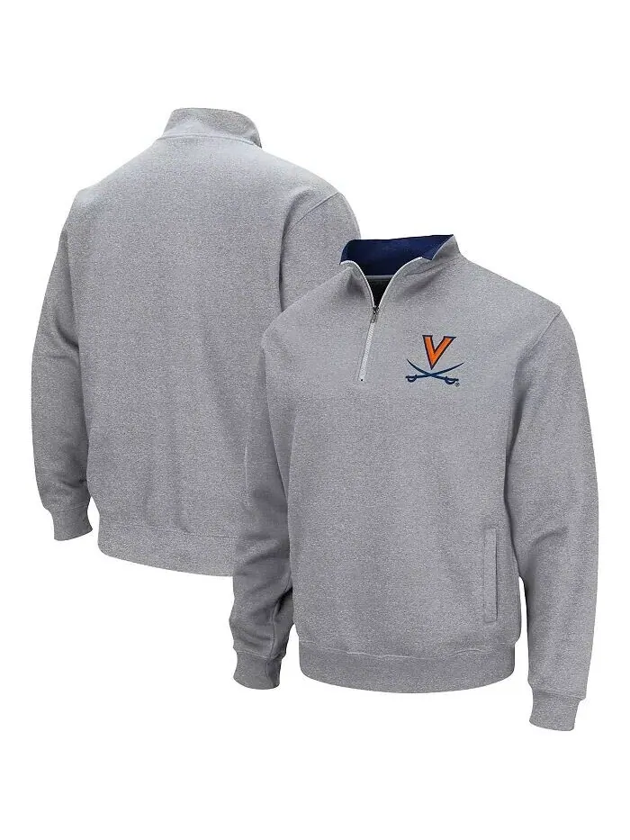 Мужская толстовка Virginia Cavaliers Tortugas Team Logo с застежкой-молнией на четверть Colosseum — изображение 6 из 6