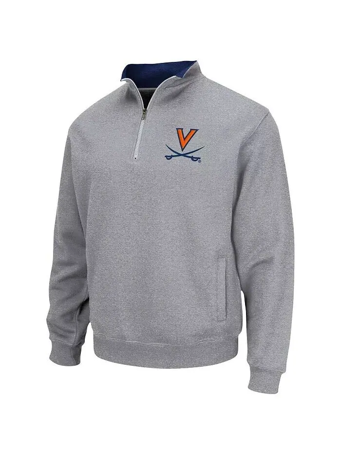 Мужская куртка с логотипом команды Virginia Cavaliers Tortugas Team и четверть молнии Colosseum — изображение 3 из 4, белый