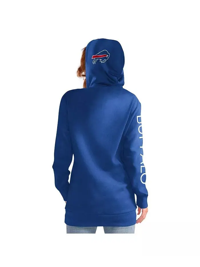 Женская толстовка с капюшоном Royal Buffalo Bills Extra Inning G-III 4Her by Carl Banks — изображение 2 из 2