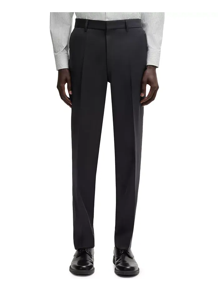 BOSS Мужские классические брюки из чистой шерсти Regular-Fit Hugo Boss