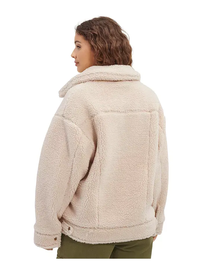 Женская флисовая куртка UGG Frankie Sherpa Trucker UGG — изображение 4 из 5, прозрачный