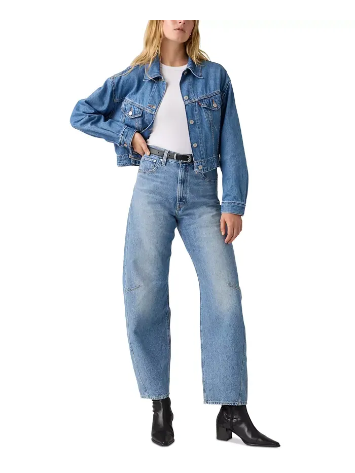 Женские джинсы Cinch с высокой посадкой и бочкообразными штанинами Levi's — изображение 4 из 6