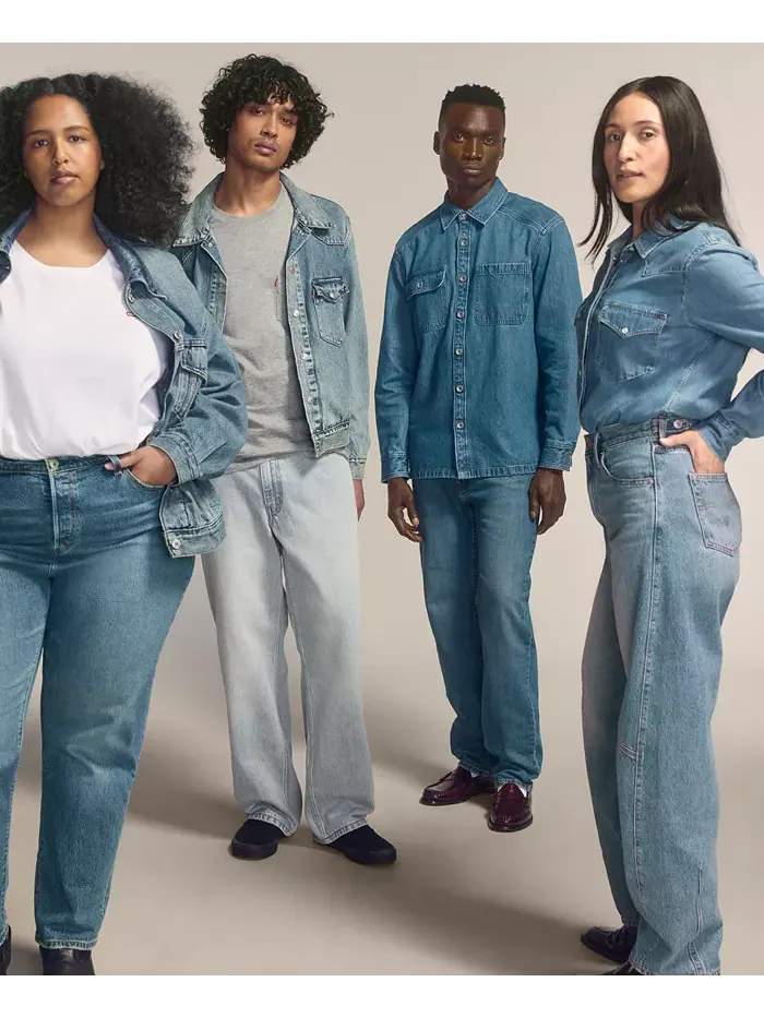 Женские джинсы Cinch с высокой посадкой и бочкообразными штанинами Levi'S — изображение 5 из 9, синий