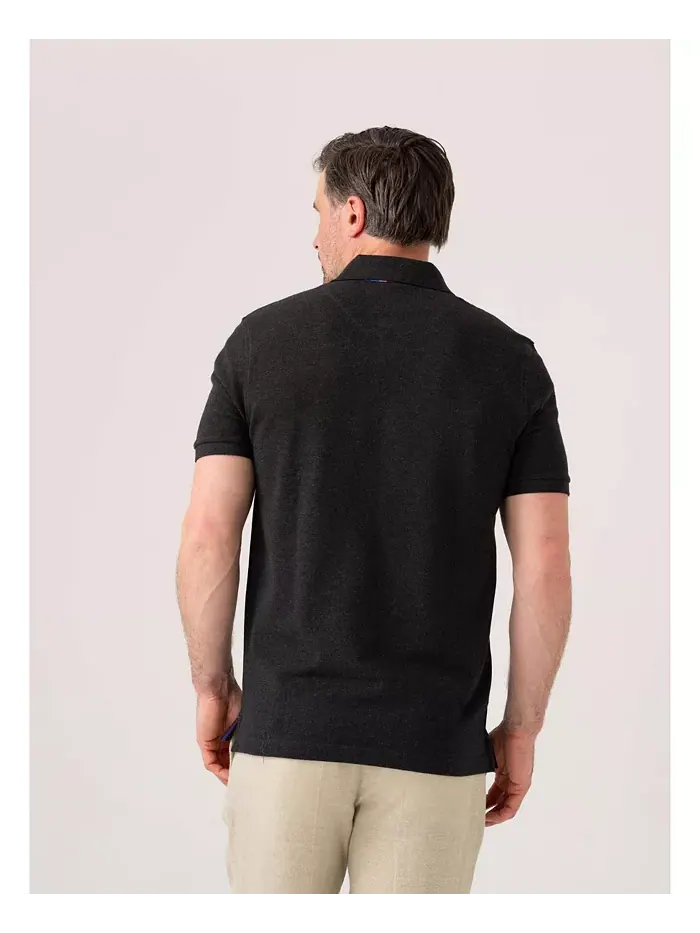 Мужская короткая пике поло из хлопка Koy Clothing — изображение 2 из 8, серый