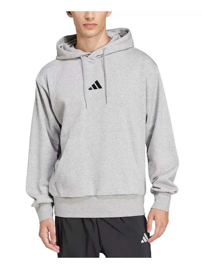 Мужская базовая толстовка FeelCozy из флиса Adidas — изображение 1 из 2, серый