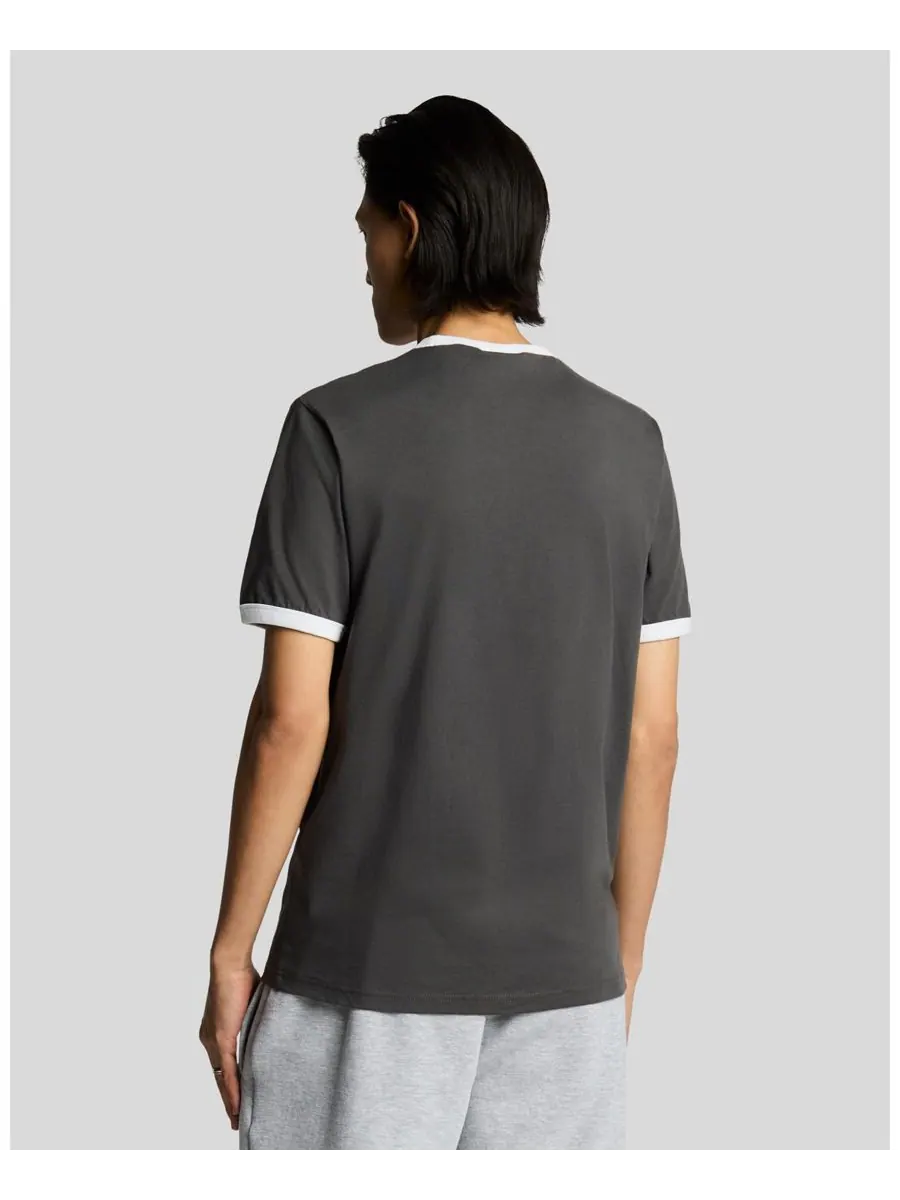 Мужская футболка с контрастной отделкой Lyle & Scott — изображение 3 из 5, белый