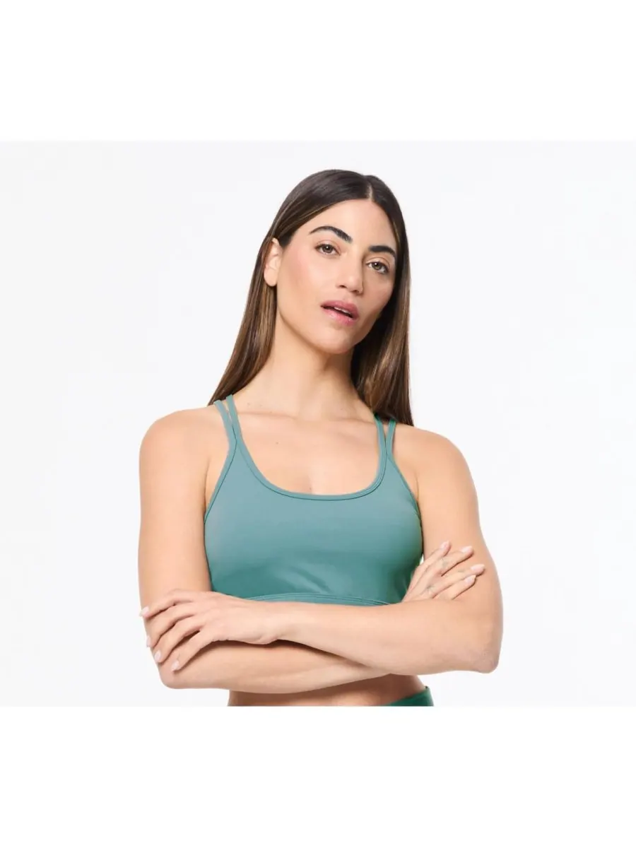 Женский спортивный бюстгальтер Silvia Sergio Tacchini — зеленый