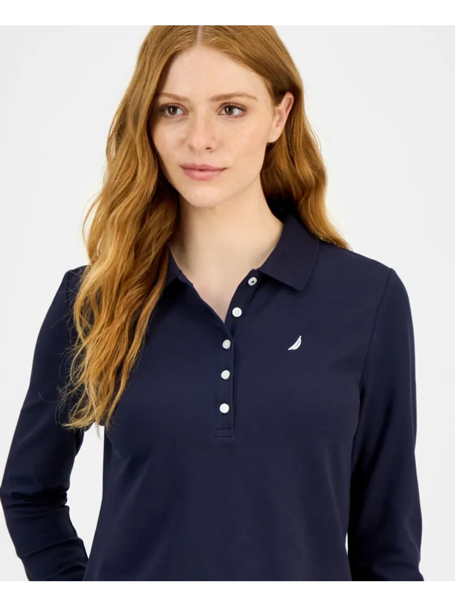 Женская рубашка-поло с длинным рукавом Nautica Jeans — изображение 3 из 4, ночное небо