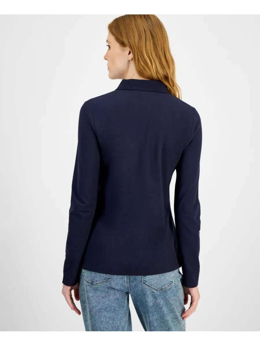 Женская рубашка-поло с длинным рукавом Nautica Jeans — изображение 4 из 4, ночное небо