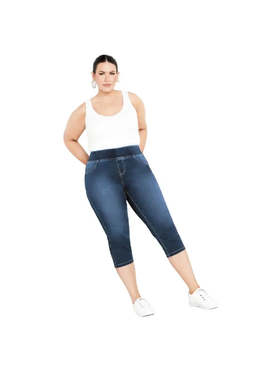 Женские укороченные джинсы Butter Denim Pull On AVENUE